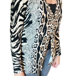 Chico’s ❤️ animal print cardigan